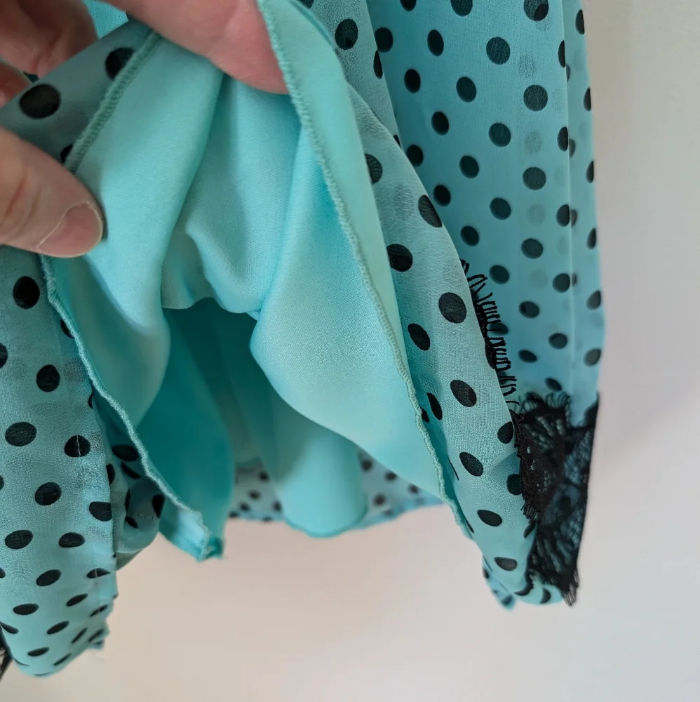 Enfocus Petite Polka Dot Sleeveless Dress - Picture 3 of 5
